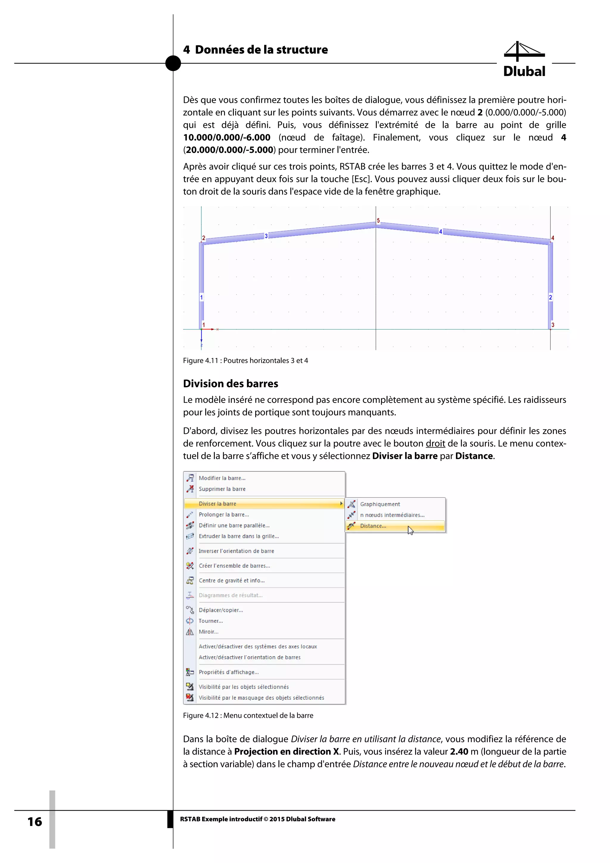 Rstab Tutorial Exemple introductif ou tutoriel de RSTAB - logiciel de calcul de ...