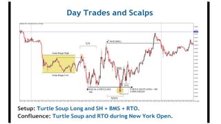 Day Trades and Scalps
Confluence: Turtle Soup and RTO during New York Open.
Setup: Turtle Soup Long and SH + BMS + RTO.
 