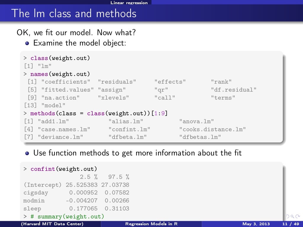 R Regression Models With Zelig