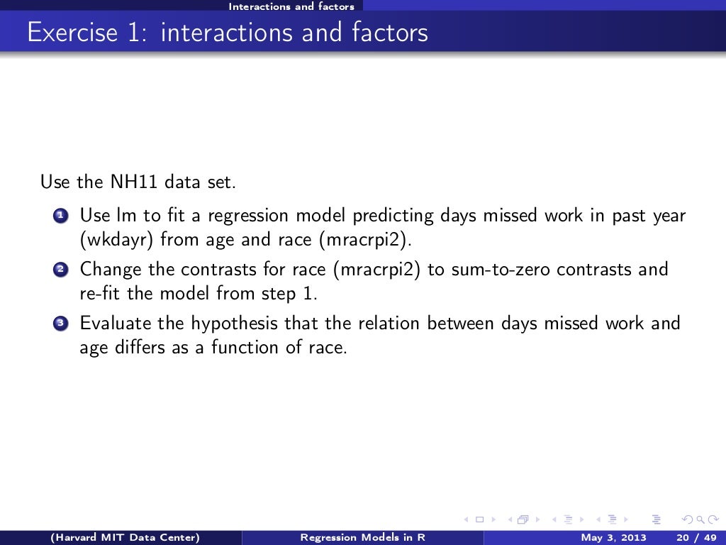 R Regression Models With Zelig