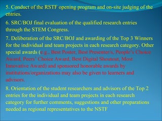 Regional Science and Technology Fair-Conference.ppt