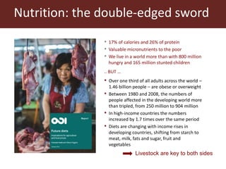 The global livestock sector: Trends and health implications