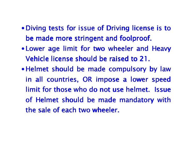 Prevent accidents road essay