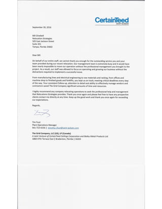 RST Reference Letter from the Grid Company