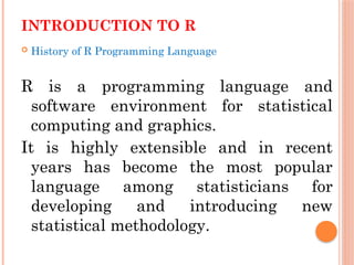 Comprehensive Introduction to R-Studio for Data Analysis and ...