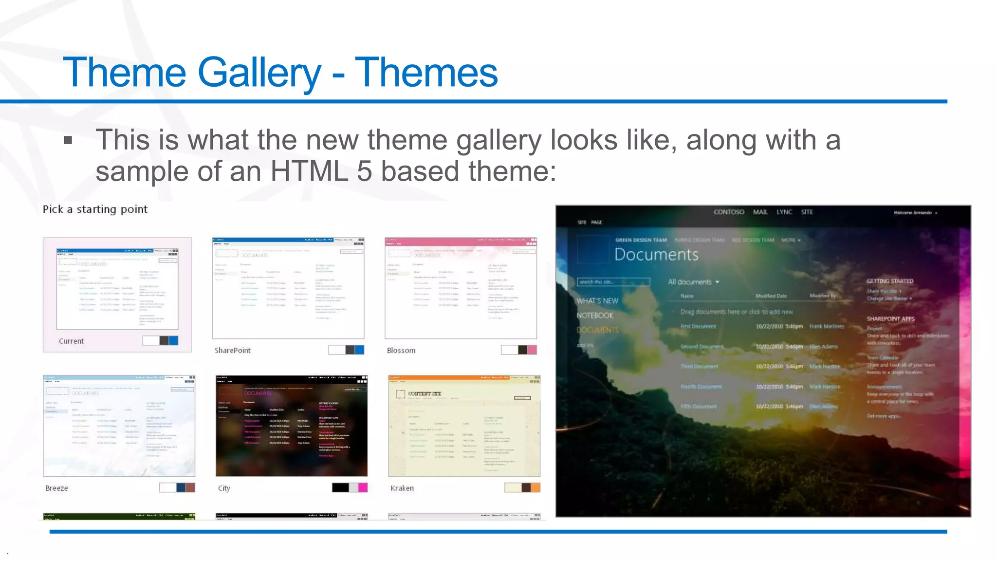 .
Theme Gallery - Themes
 