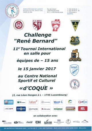 Résultats 11e Challenge René Bernard 