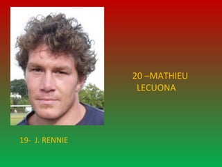 19-  J. RENNIE 20 –MATHIEU   LECUONA 