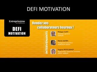 DEFI MOTIVATION
 