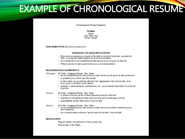 résumé and application letter