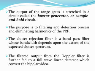 radar 2009 a 12 clutter rejection basics and mti | pdf... Radar Systems- Unit-III : MTI and Pulse Doppler Radars | PDF