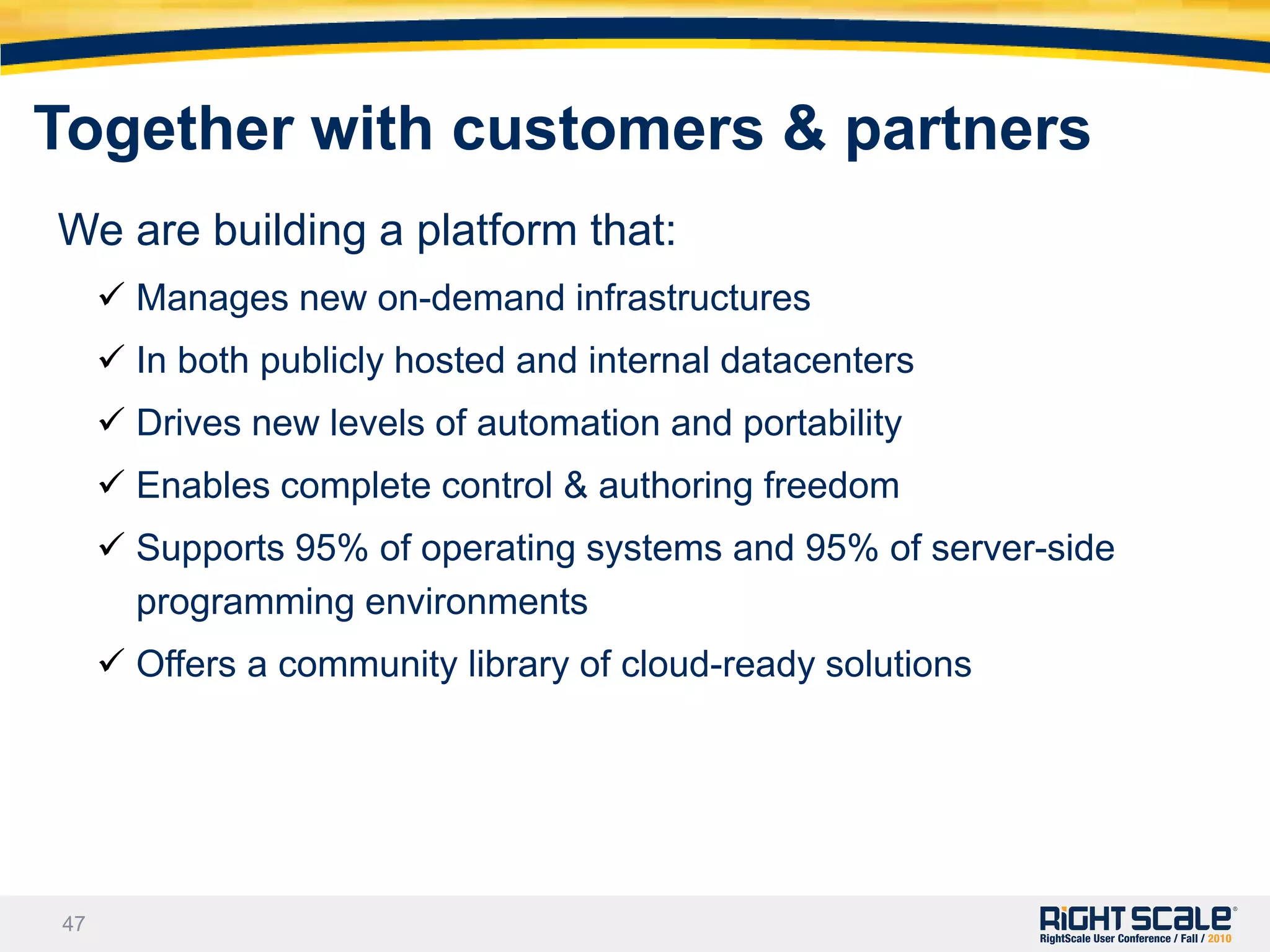 In both publicly hosted and internal datacenters