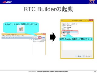 11
11
RTC Builderの起動
 