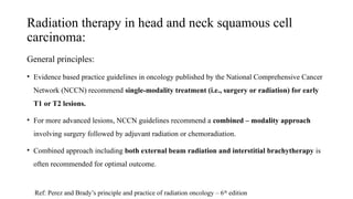 Comprehensive Overview of Radiotherapy in Head and Neck Squamous Cell ...