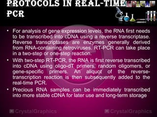 One Step Reverse Transcriptase RT-PCR | PPT