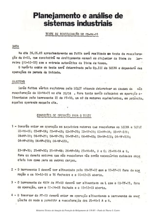 Relatório Técnico de Atuação da Proteção do Religamento de 138 KV – Paulo de Tharso S. Castro
 