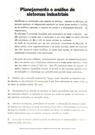 Relatório Técnico de Atuação da Proteção do 04-MK-01 de Novembro de 1980 – Paulo de Tharso S. Castro
 