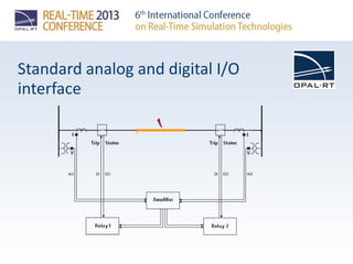 Opal R/t Models OPAL-RT RT13: Relay testing with HYPERSIM | PDF
