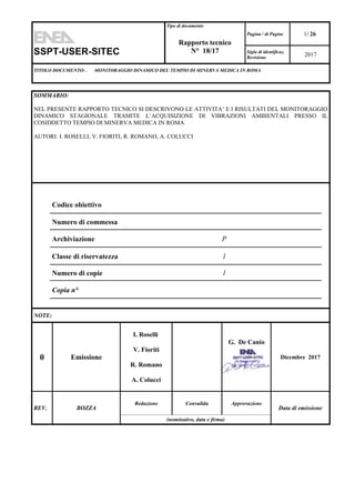 SSPT-USER-SITEC
Tipo di documento
Pagina / di Pagine 1/ 26
Rapporto tecnico
N° 18/17 Sigla di identificaz.
Revisione
2017
...