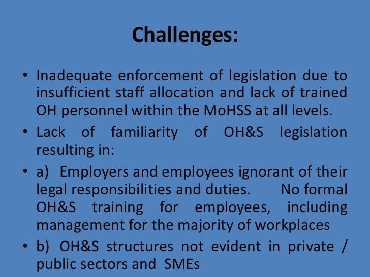 RT 1 Occupational Health Services in Namibia