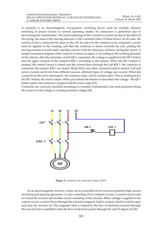 Relay Contactor Systems for Efficient Control of Linear Electric Drives ...
