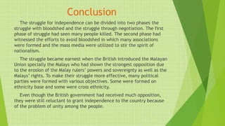 Malaysian studies presentation picture