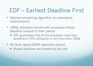RTAI - Earliest Deadline First | PDF