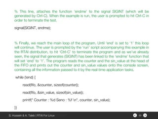 Real Time Application Interface for Linux | PDF
