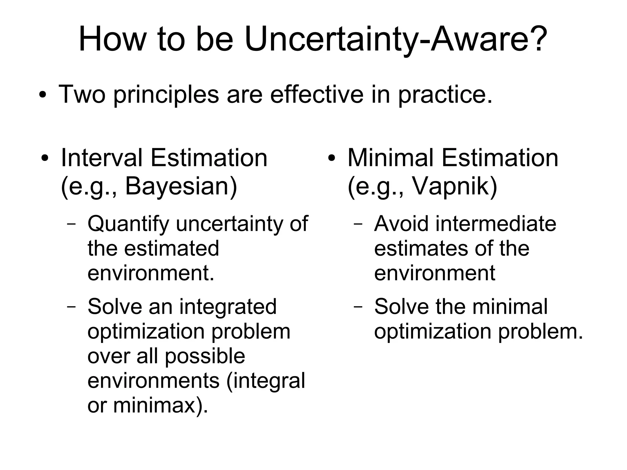 See the Difference
Typical Problem Solving
in the Real World:
State-of-the-art AI
Solve a Hard
Inductive Problem
Solve another Hard
Deductive Problem
Solve an Easier Problem
that Involves both
Induction & Deduction
● Recommendation of simple solving
– Gigerenzer & Taleb, https://www.youtube.com/watch?v=4VSqfRnxvV8
 