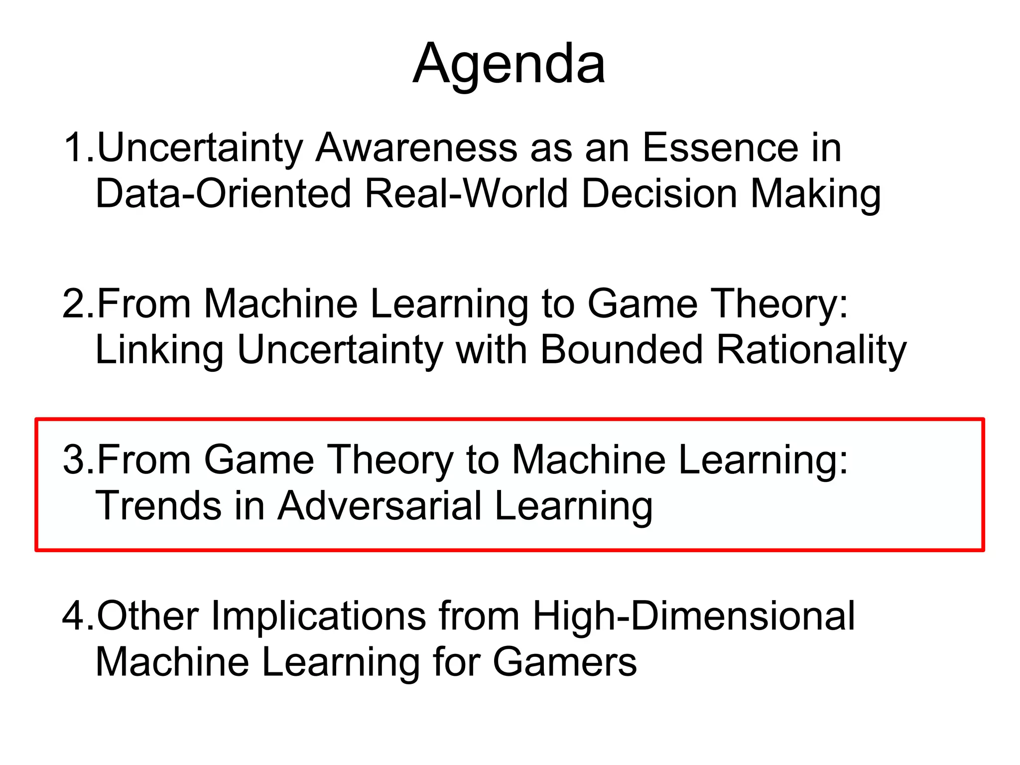 Additional Implications from ML
● Multiple equilibria or saddle points?
● Equilibria or “typical” transitional states?
– Slow convergence
– Plateau of objective function
 