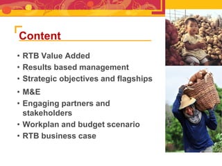 RTB - Presentation for Discussion with Donors and Partners - June 2013