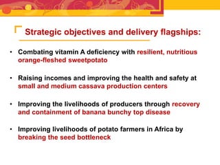 RTB - Presentation for Discussion with Donors and Partners - June 2013