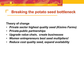 RTB - Presentation for Discussion with Donors and Partners - June 2013