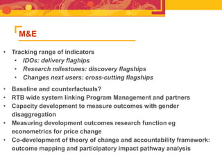 RTB - Presentation for Discussion with Donors and Partners - June 2013