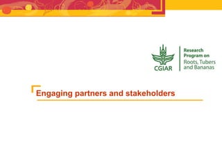 RTB - Presentation for Discussion with Donors and Partners - June 2013