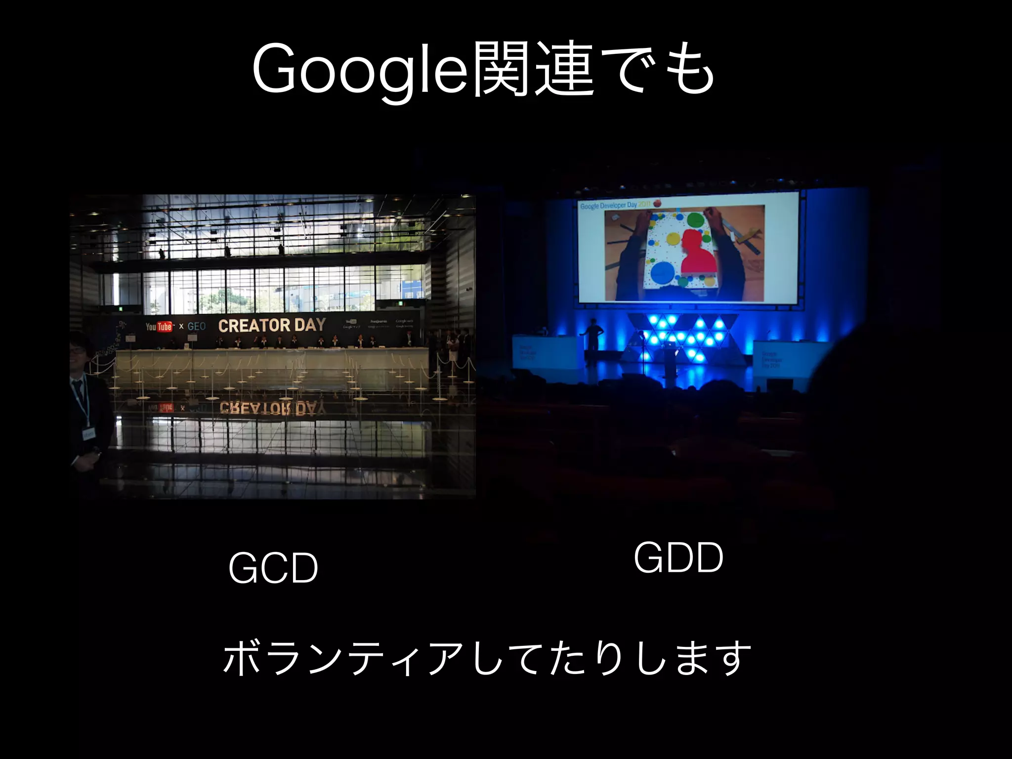 Google関連でも




GCD       GDD

ボランティアしてたりします
 