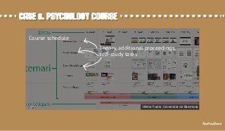 Case 6. Psychology courseCase 6. Psychology course
Theory, additional proceedings,
self-study tasks
Course schedule
Hèctor Fuster, Universitat de Barcelona
RealtimeBoard
 