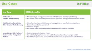 Targeted Use Cases RTBkit Introduction & Best Practices | PPTX