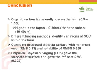 Spatial Variability of Soil Organic Carbon in a Cassava Farm Nigeria