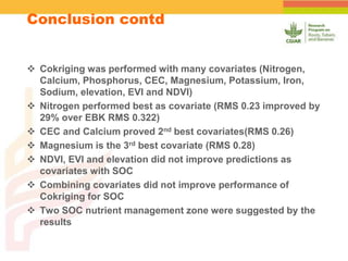 Spatial Variability of Soil Organic Carbon in a Cassava Farm Nigeria