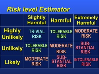 Moderate Pree Risk Rtb wkplace health, safety & risk 2010 v f 01 12-10 | PPT