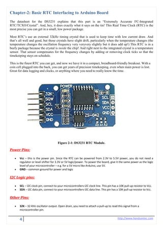 Real Time Clock Interfacing for Arduino | PDF