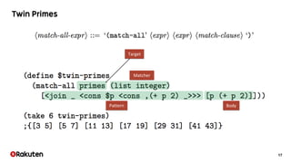 17
Pattern Body
Matcher
Target
 