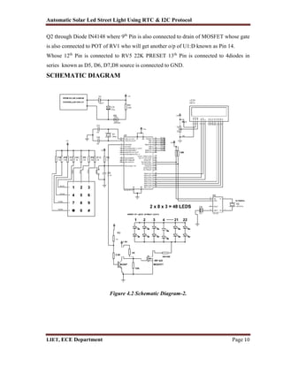 Solar Rtc Solution Block Diagram Automatic solar LED street light automation by using RTC and I2C ...