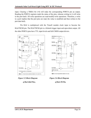 Solar Rtc Solution Block Diagram Automatic solar LED street light automation by using RTC and I2C ...
