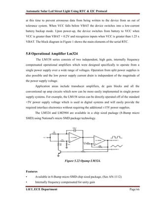 Solar Rtc Solution Block Diagram Automatic solar LED street light automation by using RTC and I2C ...