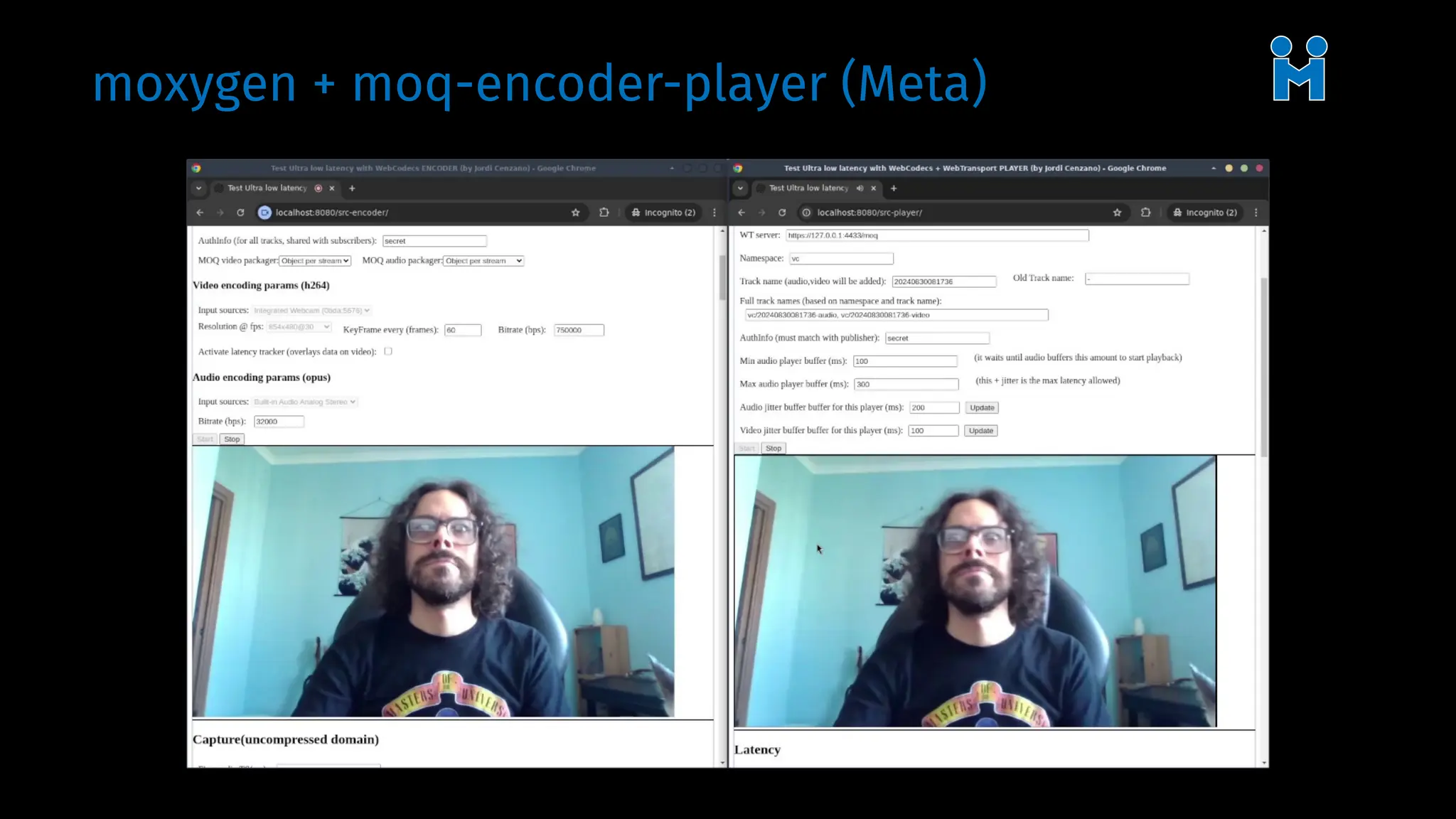 moxygen + moq-encoder-player (Meta)
 