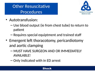 RTC SHOCK in trauma is dangerous and can kill | PPTX