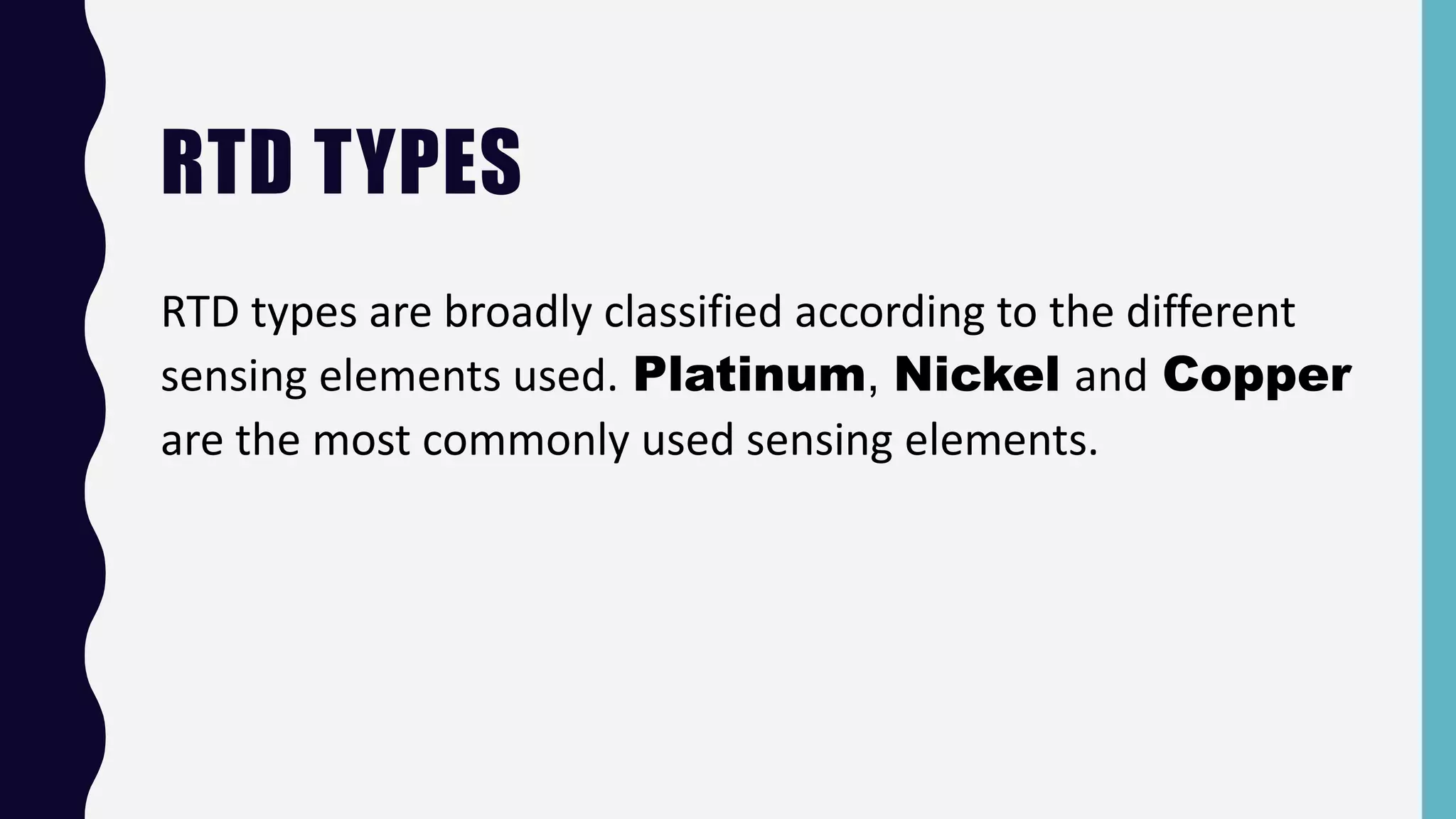 Rtd (resistance temperature detector) | PPTX