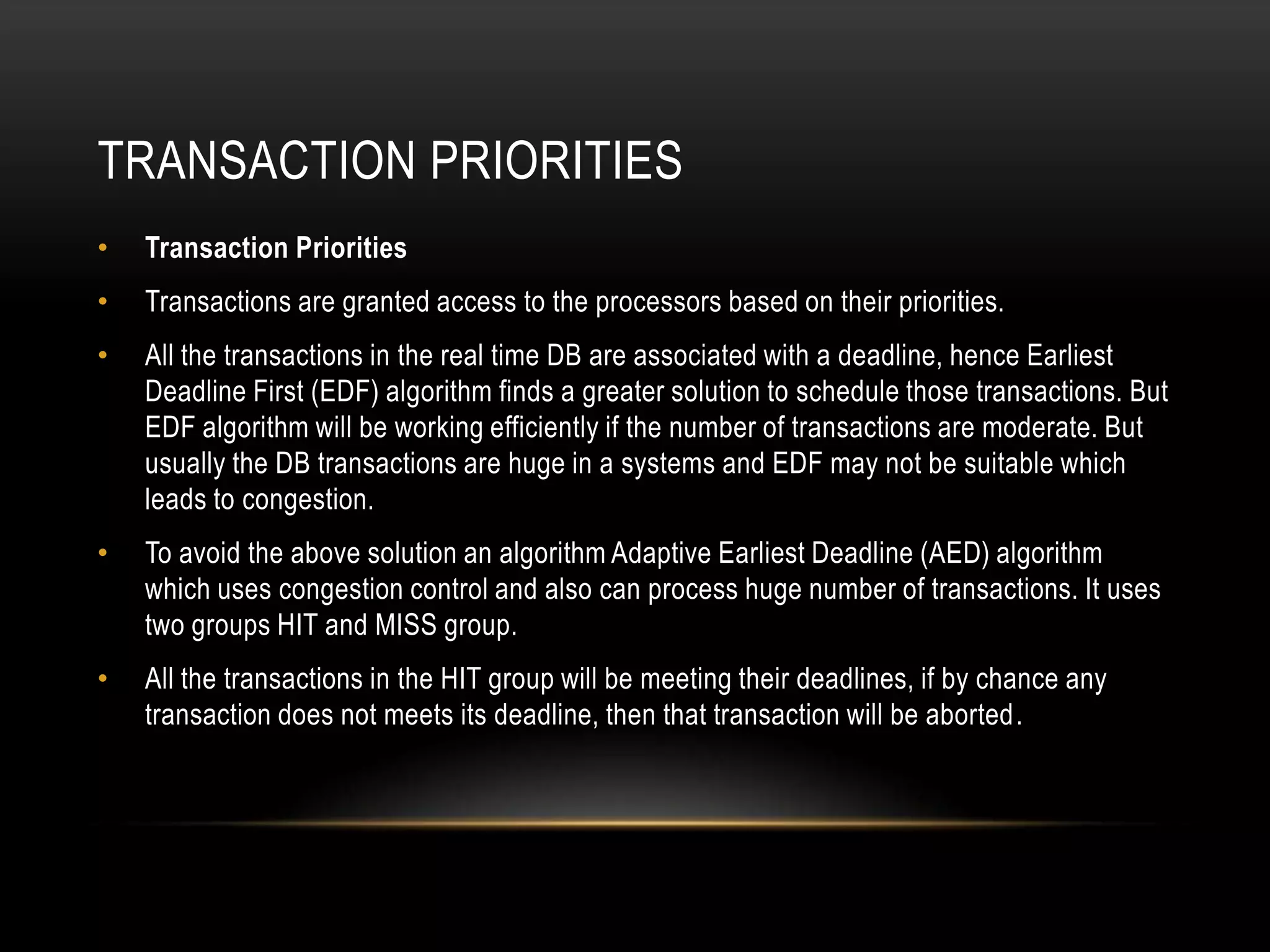 Real time vs general purpose databaseIn Machine tool Control System, the current tool position is not regarded as durable data and is discarded after it become outdated. In such an application, data durability is not worth maintaining if new measurements are frequently collected.